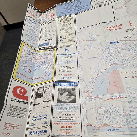 VINTAGE Kingston Centennial 1846-1946 Official Map Rare Visitor Lot - Picture 14 of 15